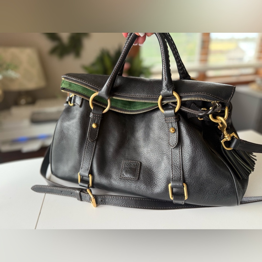 Dooney & Bourke black leather Florentine Satchel